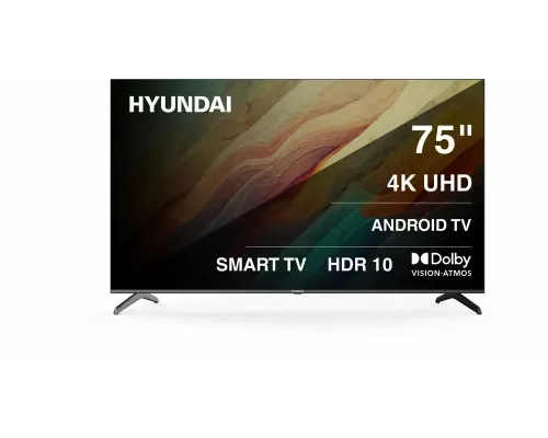 Телевизор Hyundai H-LED75BU7009 черный