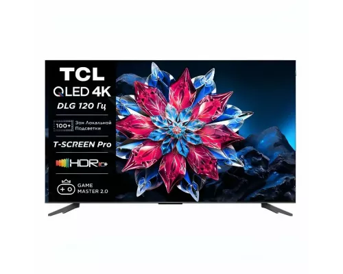 Телевизор TCL 75C655PRO черный