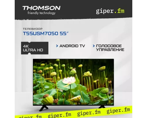 Телевизор Thomson T55USM7050 черный