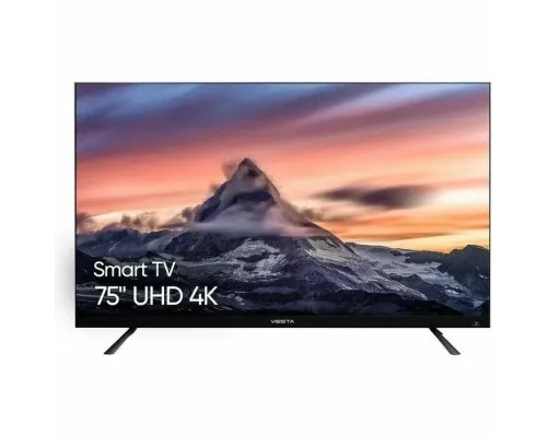 Телевизор VESTA V75MU6500 черный