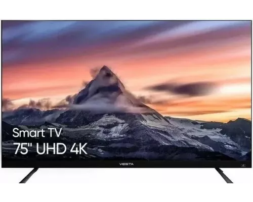 Телевизор VESTA V75MU6500 черный