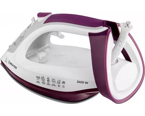 Утюг BRAYER BR4009 белый/фиолетовый
