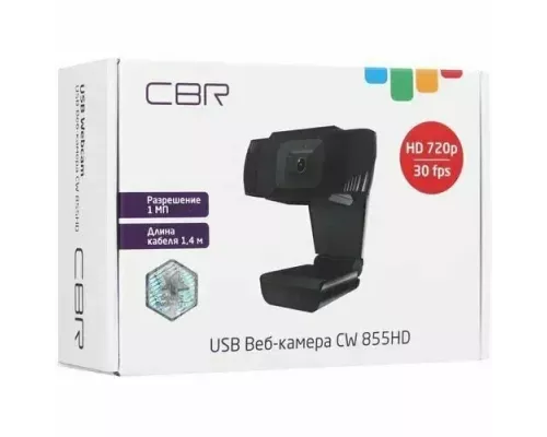 Веб камера CBR CW 855HD Black