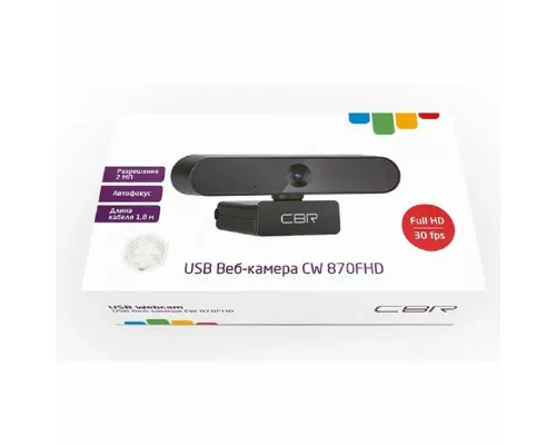Веб камера CBR CW 870FHD Black