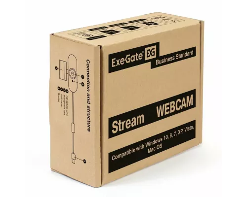 Веб камера ExeGate Stream C940 2K T-Tripod EX287380RUS