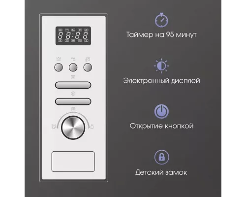 Встраиваемая микроволновая печь Zigmund & Shtain BMO 16.202 W белая