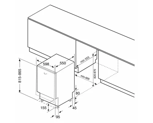 Встраиваемая посудомоечная машина KRONA KAMAYA 60 BI