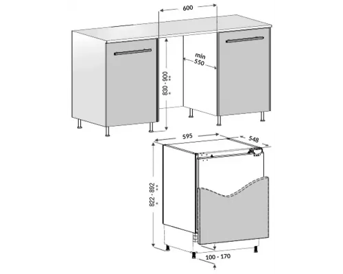 Встраиваемый морозильник KRONA WIESEL FR