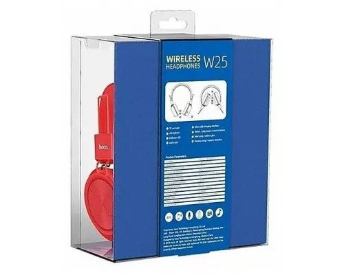 Беспроводные наушники HOCO W25 Promisel red