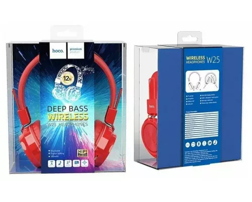 Беспроводные наушники HOCO W25 Promisel red