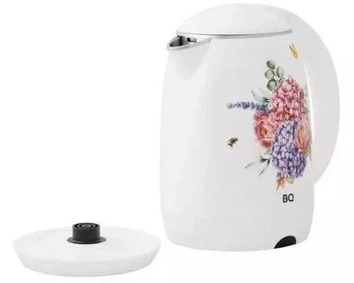 Чайник BQ KT1702P белый-цветы