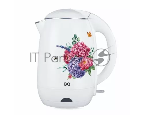 Чайник BQ KT1702P белый-цветы