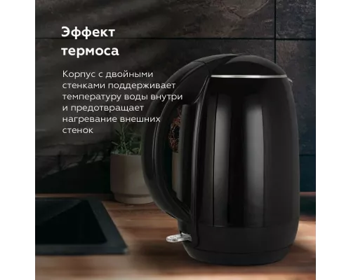 Чайник BQ KT1702P Черный-цветы