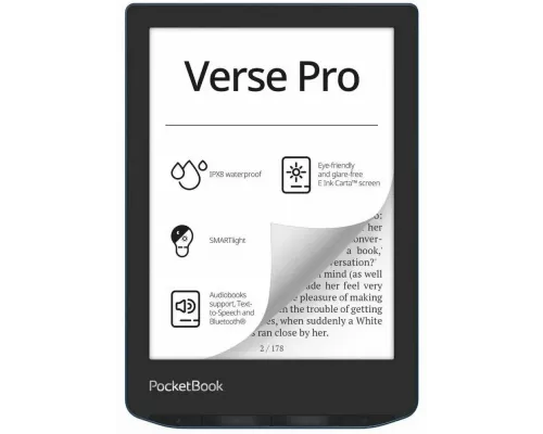 Электронная книга PocketBook 634 Verse Pro Azure (PB634-A-WW)