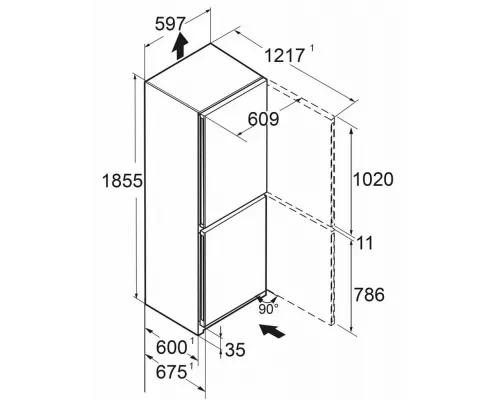 Холодильник Liebherr CNBDB 5223-22 001 черная нержавеющая сталь