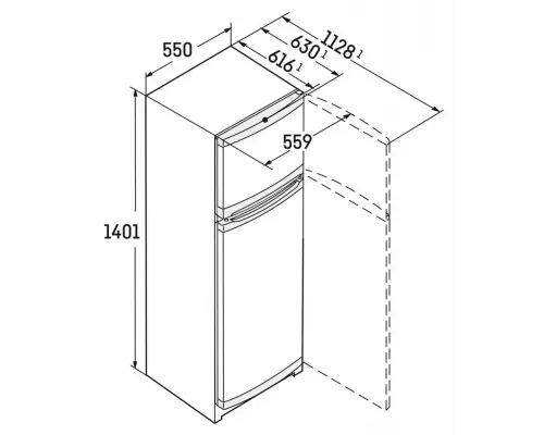 Холодильник Liebherr CTE 2531-26 001 белый