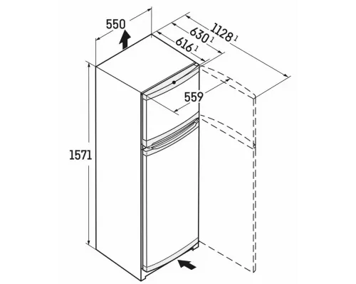 Холодильник Liebherr CTE 2931-26 001 белый