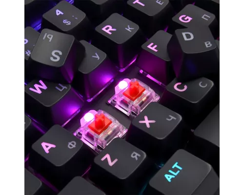 Игровая клавиатура STEELSERIES Apex 7 Red Switch Ru механическая черный