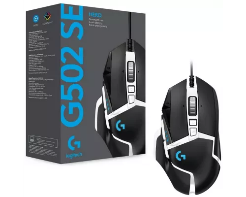 Игровая мышь Logitech G502 SE HERO черный/белый