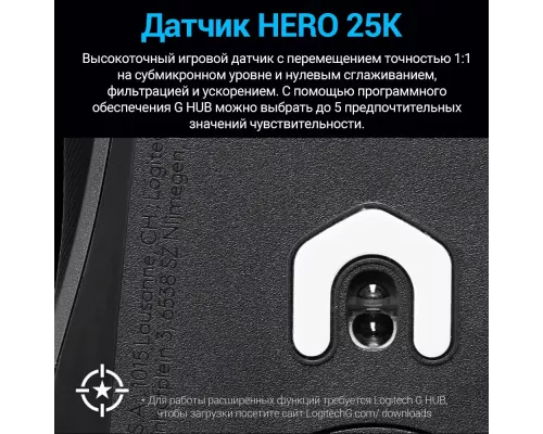 Игровая мышь Logitech G502 X Lightspeed черный