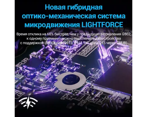 Игровая мышь Logitech G502 X Lightspeed черный