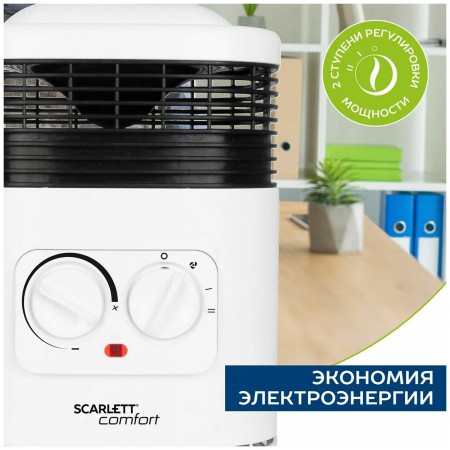 Тепловентилятор SCARLETT SC-FH1.513MC 1500Вт белый