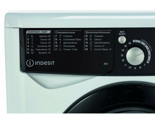 Стиральная машина INDESIT EWUD 4105 BK CIS белый/черный