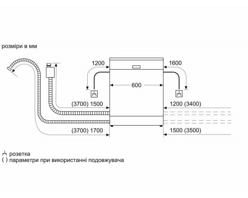 Посудомоечная машина Bosch SMS23DW01T белый