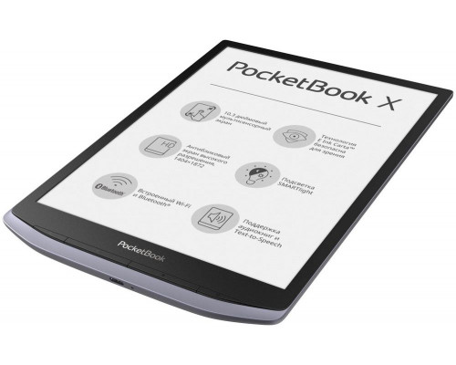 Электронная книга PocketBook X Metallic Grey (PB1040-J-WW)