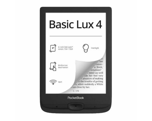 Электронная книга PocketBook 618 Basic Lux Ink Black (PB618-P-WW)