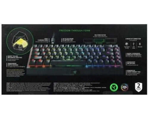 Игровая клавиатура Razer BlackWidow V3 Mini HyperSpeed (Green Switch) - Russian Layout