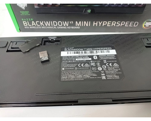 Игровая клавиатура Razer BlackWidow V3 Mini HyperSpeed (Green Switch) - Russian Layout