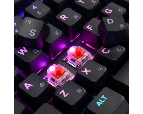 Игровая клавиатура STEELSERIES Apex 7 Red Switch Ru механическая черный 