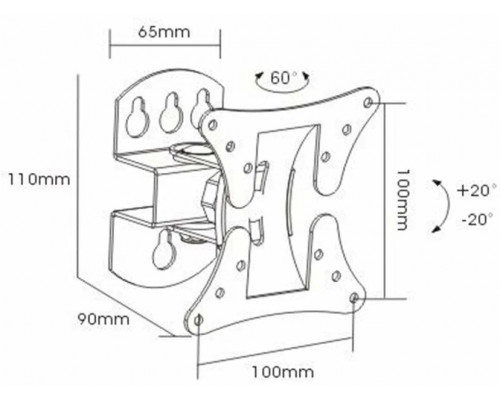 Кронштейн Arm Media LCD-101 черный