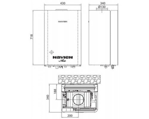 Газовый котел Navien ACE 16 ATMO