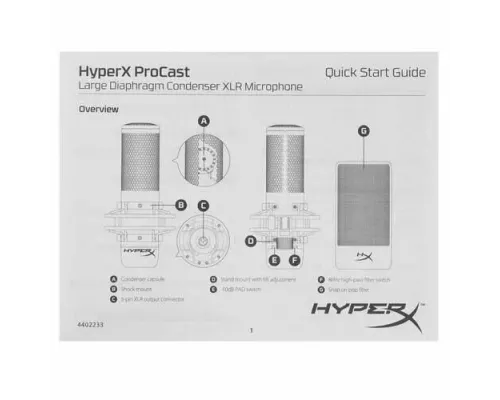 Микрофон HyperX ProCast Microphone