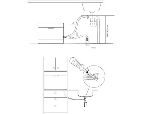 Посудомоечная машина KORTING KDF 2050 W белый