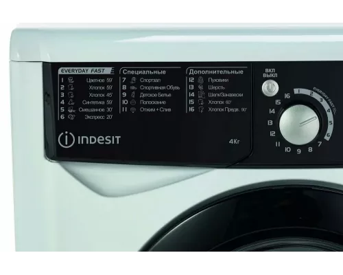 Стиральная машина Indesit EWUD 4105 BK CIS белый/черный
