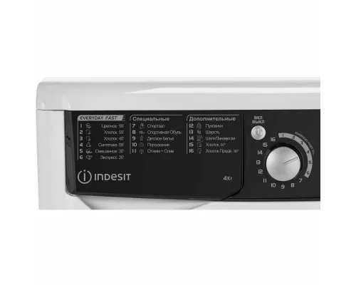 Стиральная машина Indesit EWUD 4105 BK CIS белый/черный