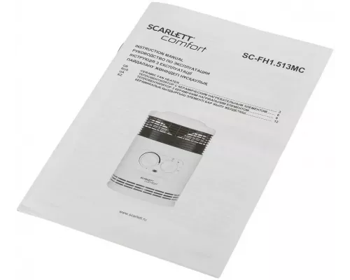 Тепловентилятор SCARLETT SC-FH1.513MC 1500Вт белый
