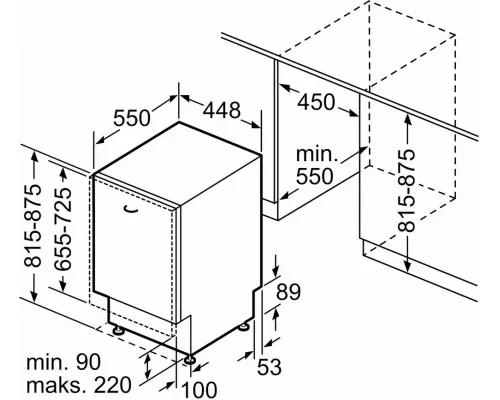 Встраиваемая посудомоечная машина Bosch SPV4HMX10E