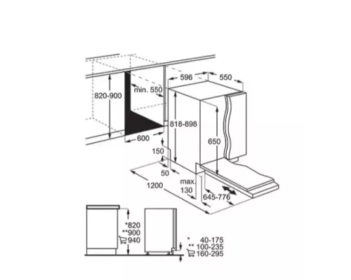 Встраиваемая посудомоечная машина Electrolux KES27200L