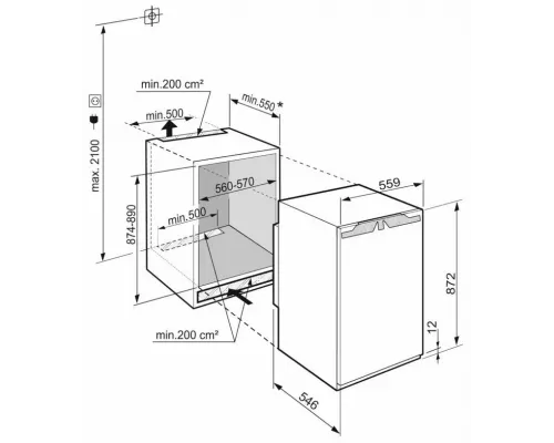 Встраиваемый холодильник Liebherr IRE 3901-22 001 белый