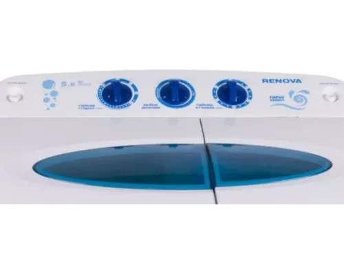 Активаторная стиральная машина RENOVA WS-50PET белый/синий