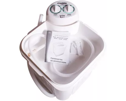 Активаторная стиральная машина Славда WS-35E белый/серый