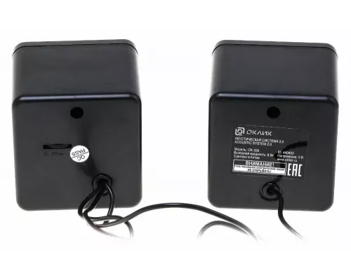 Акустическая система OKLICK OK-330 2.0 черный