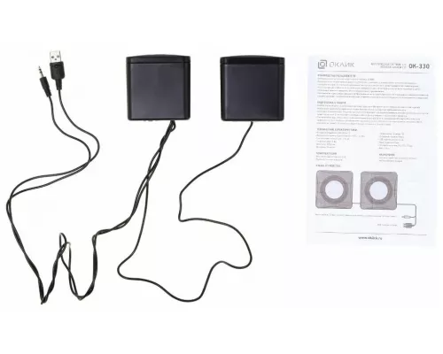 Акустическая система OKLICK OK-330 2.0 черный