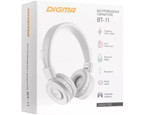 Беспроводные наушники DIGMA BT-11