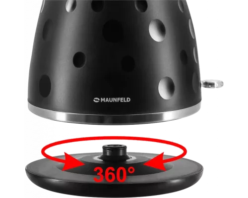 Чайник MAUNFELD MFK-647BK черный с хромированными элементами