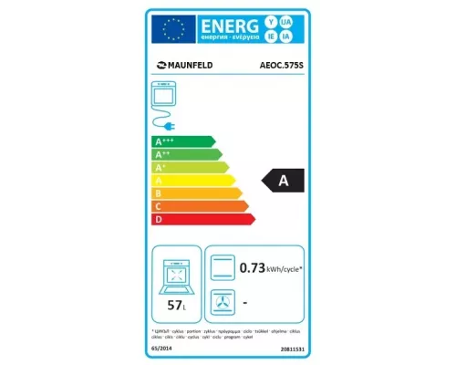 Духовой шкаф MAUNFELD AEOC.575S нерж.сталь